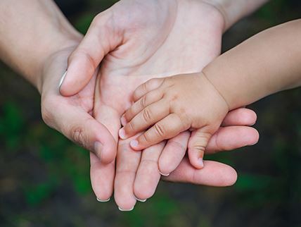 family hands